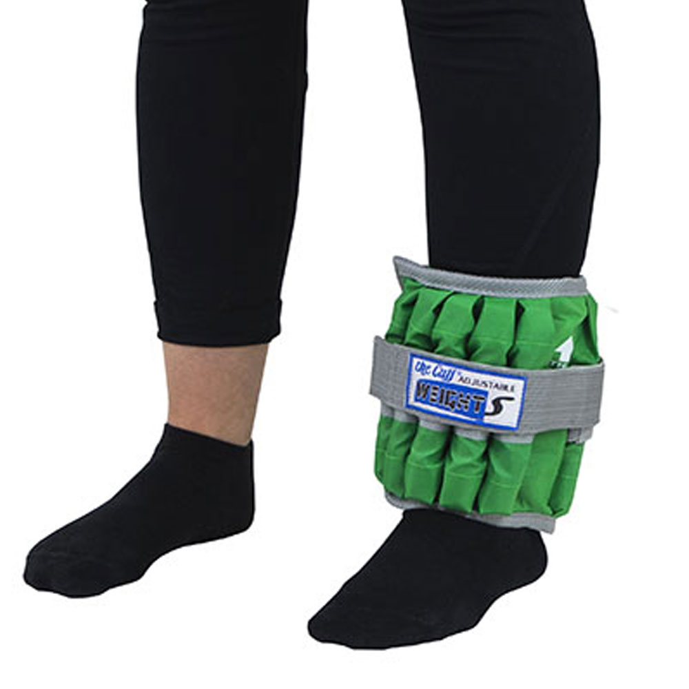 The Adjustable Cuff Wrist Weights 5 lb Inserts - Green