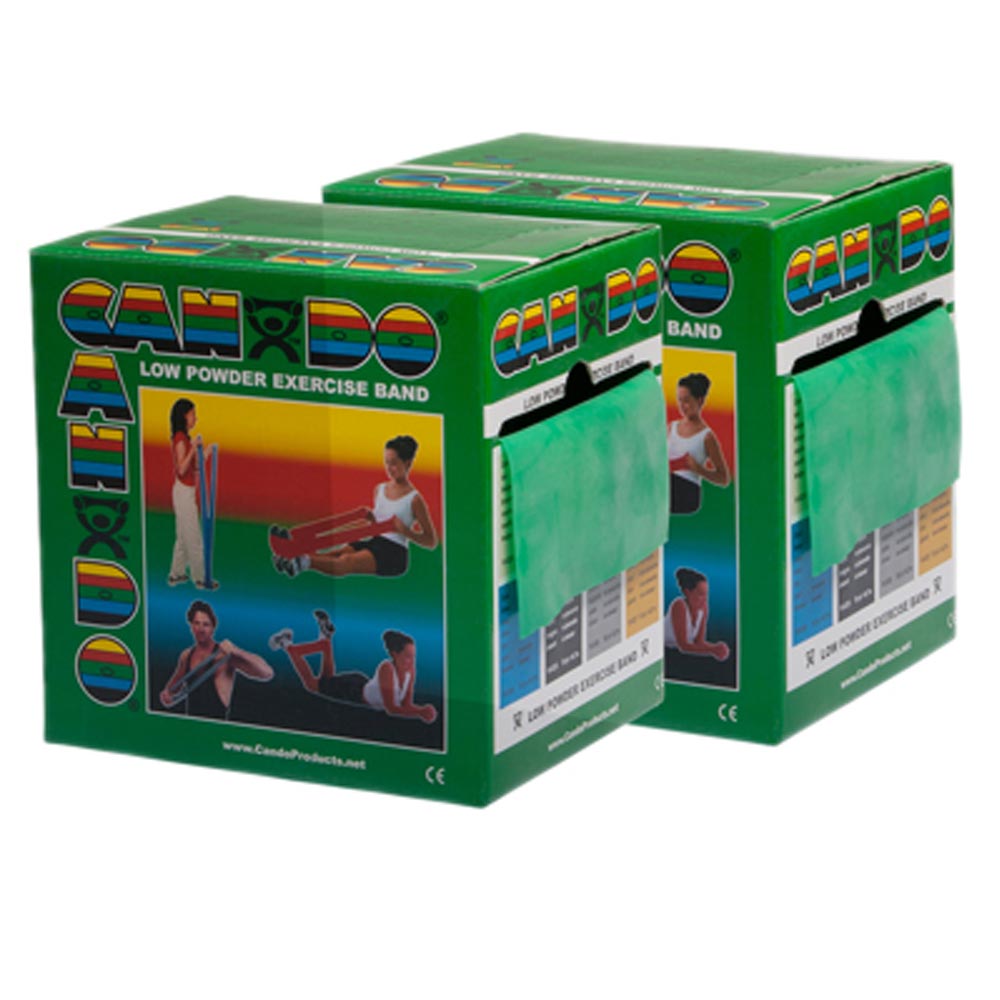 Cando Twin-Pak Exercise Band 100 Yard Dispenser Low-Powder