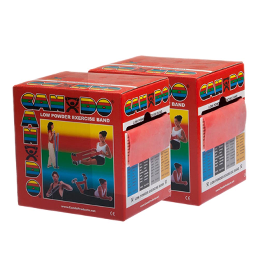 Cando Twin-Pak Exercise Band 100 Yard Dispenser Low-Powder