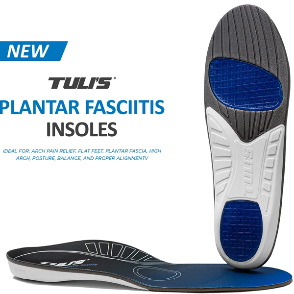 Tuli’s Plantar Fasciitis Insole with Full-Length Orthotic Shoe Inserts