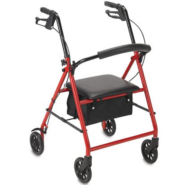 DynaGo Dynarex Advantage-Steel Rollator with 6 inch Wheels