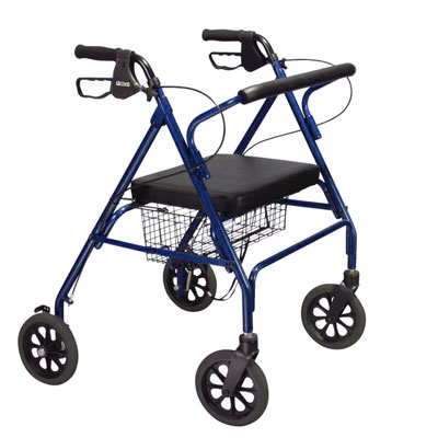 Drive Medical Bariatric Rollator With 8" Wheels