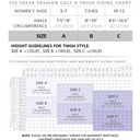 Sigvaris Womens Sheer Fashion 120 Calf 15 20mmHg