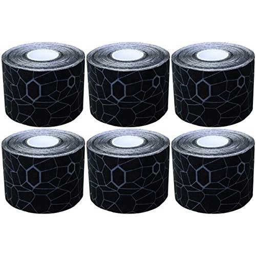Thera-Band Kinesiology Tape Roll 2 Inch x 16.4ft-6-Pack