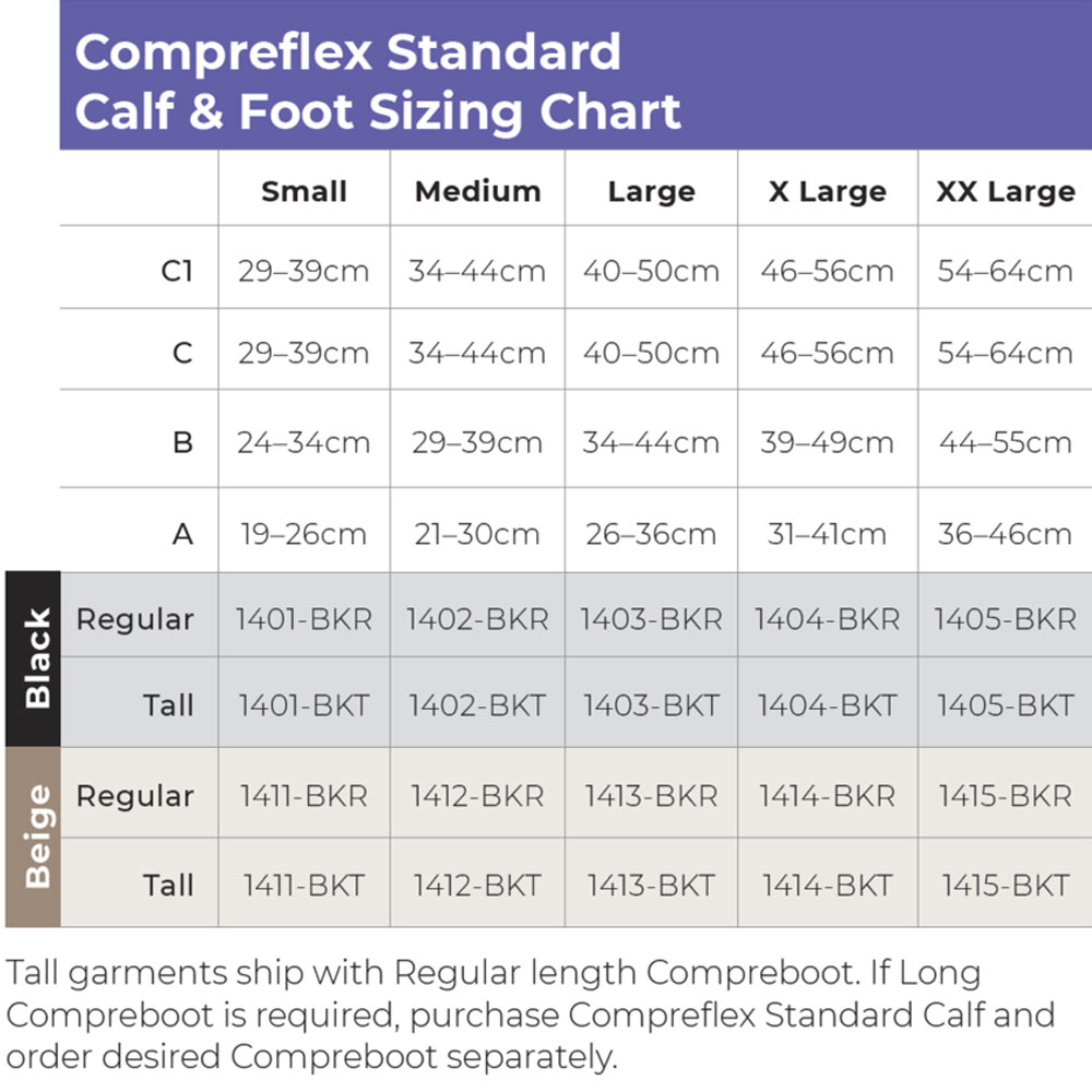 SIGVARIS Compreflex Standard Calf & Foot Compression 20-50 mmhg