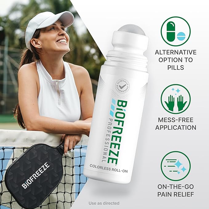  Biofreeze Professional Gel 3 oz Roll-On Colorless