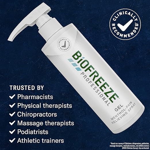  Biofreeze Professional Pain Relief Gel 16 oz Pump