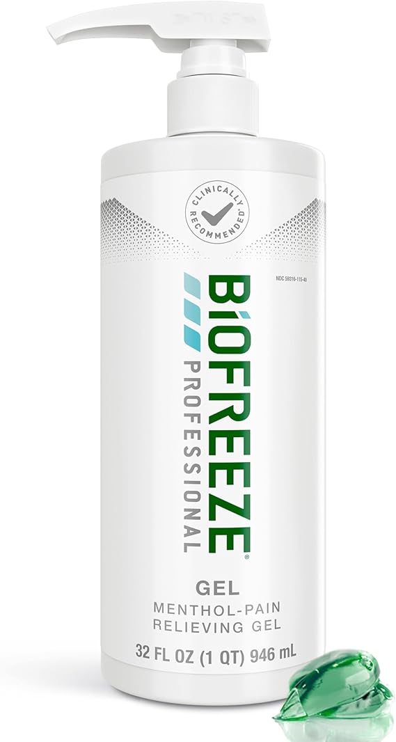  Biofreeze Professional Pain Relief Gel 32 oz Pump
