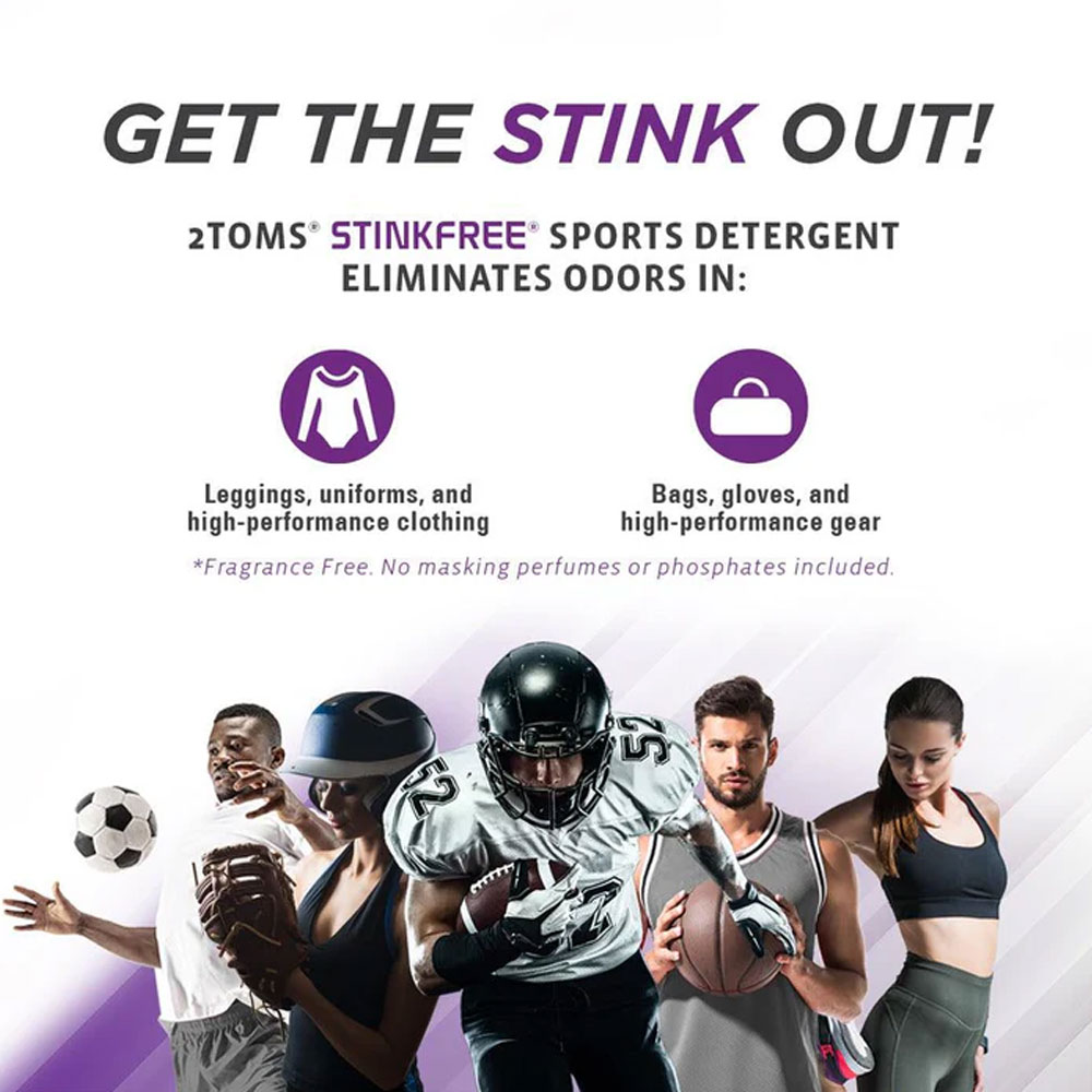 2Toms Stink Free Sports Detergent 30oz – Ultimate Odor Elimination for Activewear