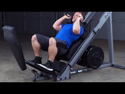 Body-Solid Leg Press & Hack Squat Machine - Dual Function Strength Equipment for Superior Leg Development