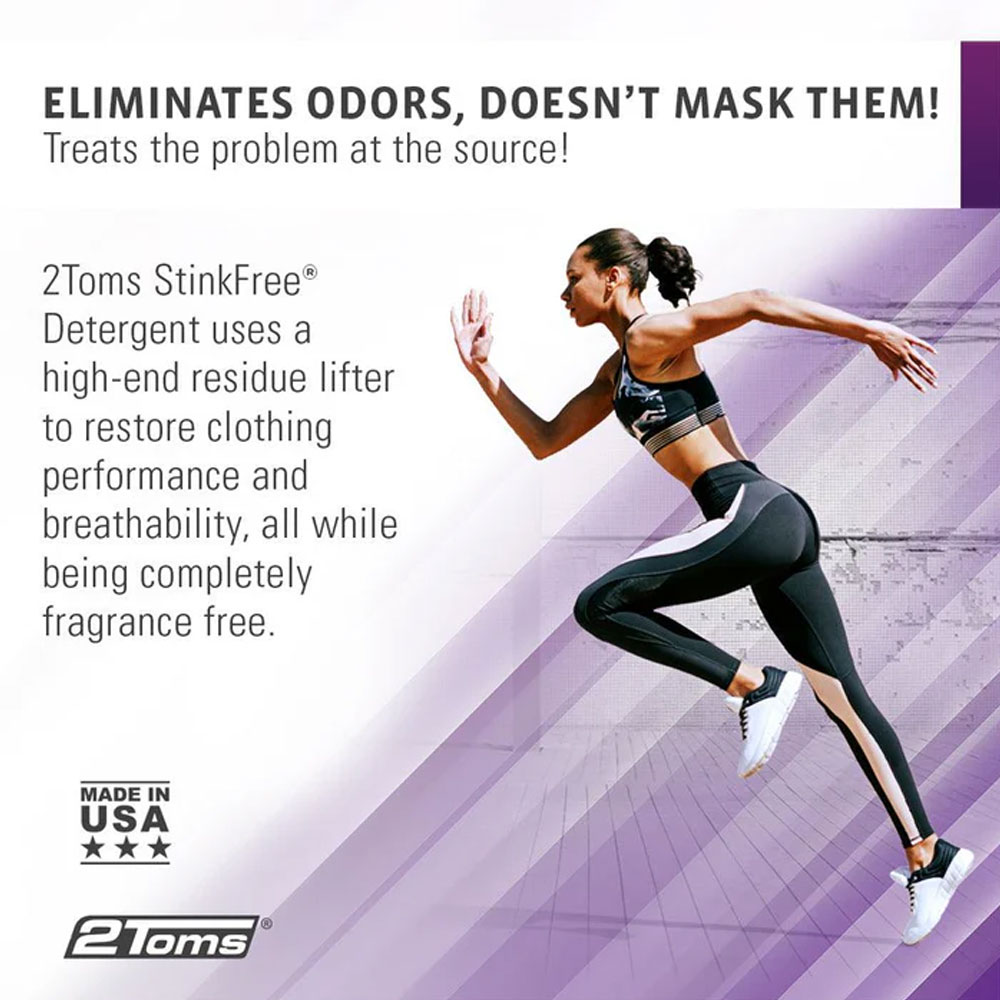 2Toms Stink Free Sports Detergent 30oz – Ultimate Odor Elimination for Activewear