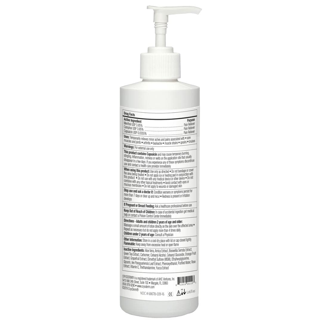 Cryoderm Heat 16 oz Lotion