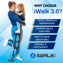iWALK 3.0 Hands-Free Crutch
