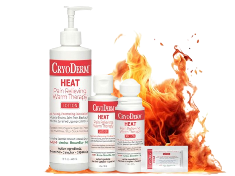 Cryoderm Heat 4oz Lotion