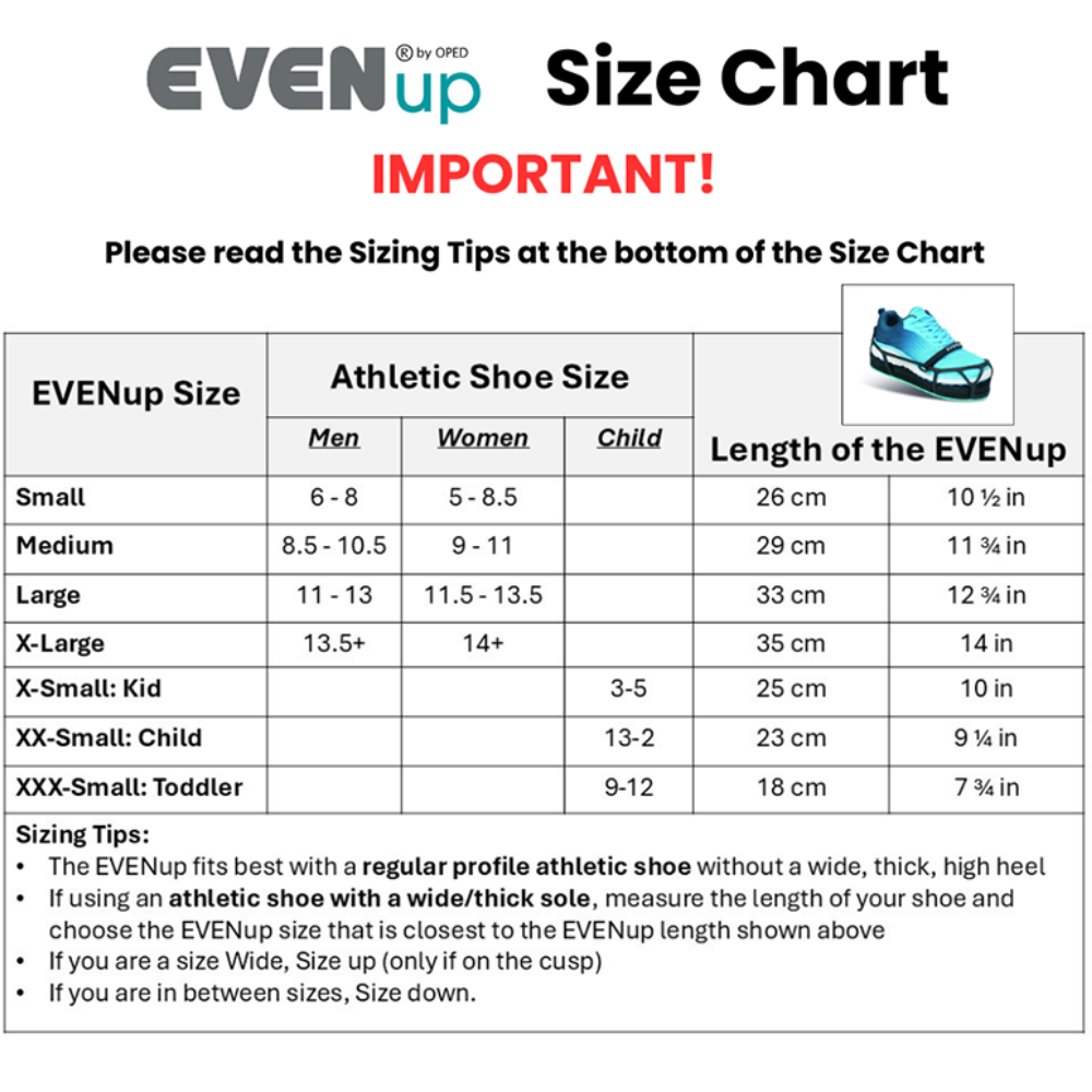 EVENup Shoe Balancer-Leveler 2.0 | Correct Leg Length Discrepancy & Improve Gait
