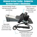 Saunders Cervical Traction Device with Deluxe Case - E0849 | Effective Neck Pain Relief