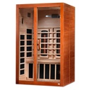 Dynamic Santiago 2-Person Full Spectrum Near Zero EMF (Under 2MG) FAR Infrared Sauna (Canadian Hemlock)