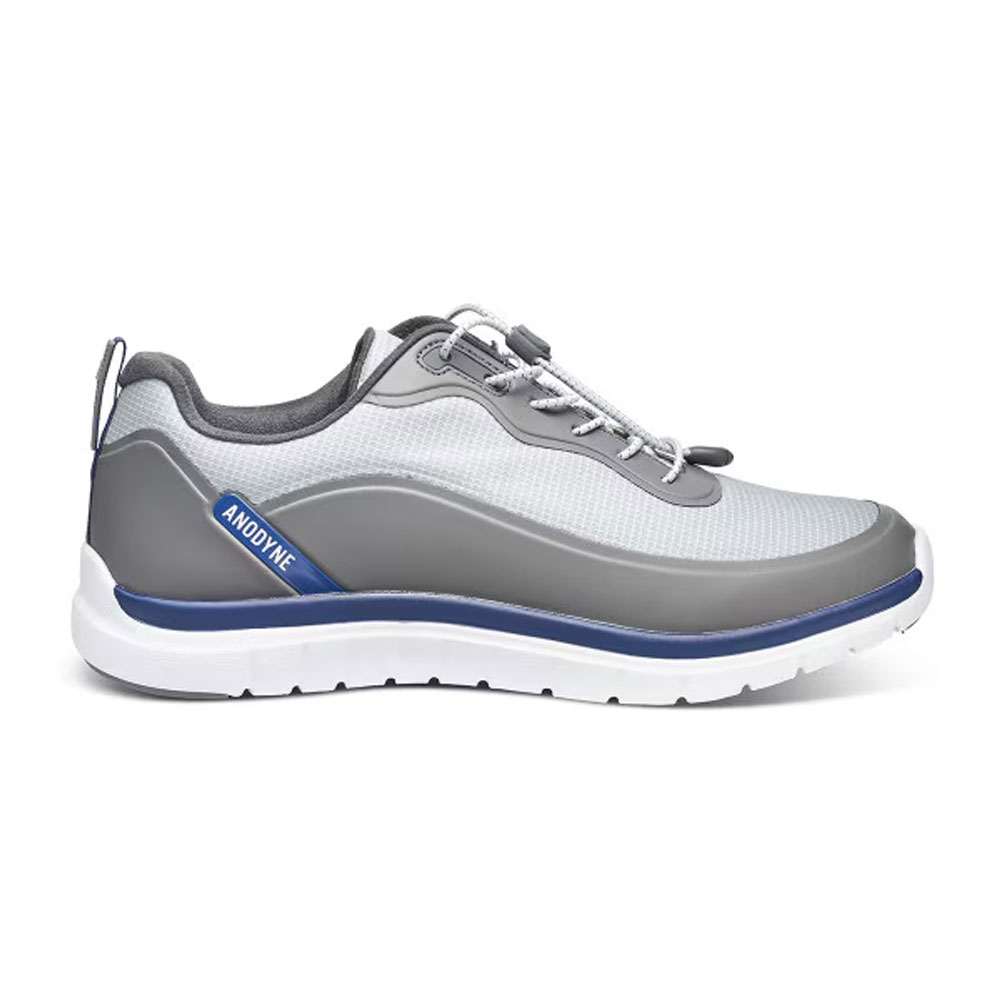 Anodyne Men’s No. 16 Sport Sprinter – Grey | Diabetic Walking Shoes for Comfort & Support