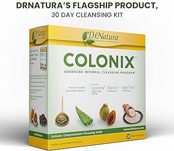 DrNatura Colonix Kit - Contains Cleanser Paranil & KleriTea