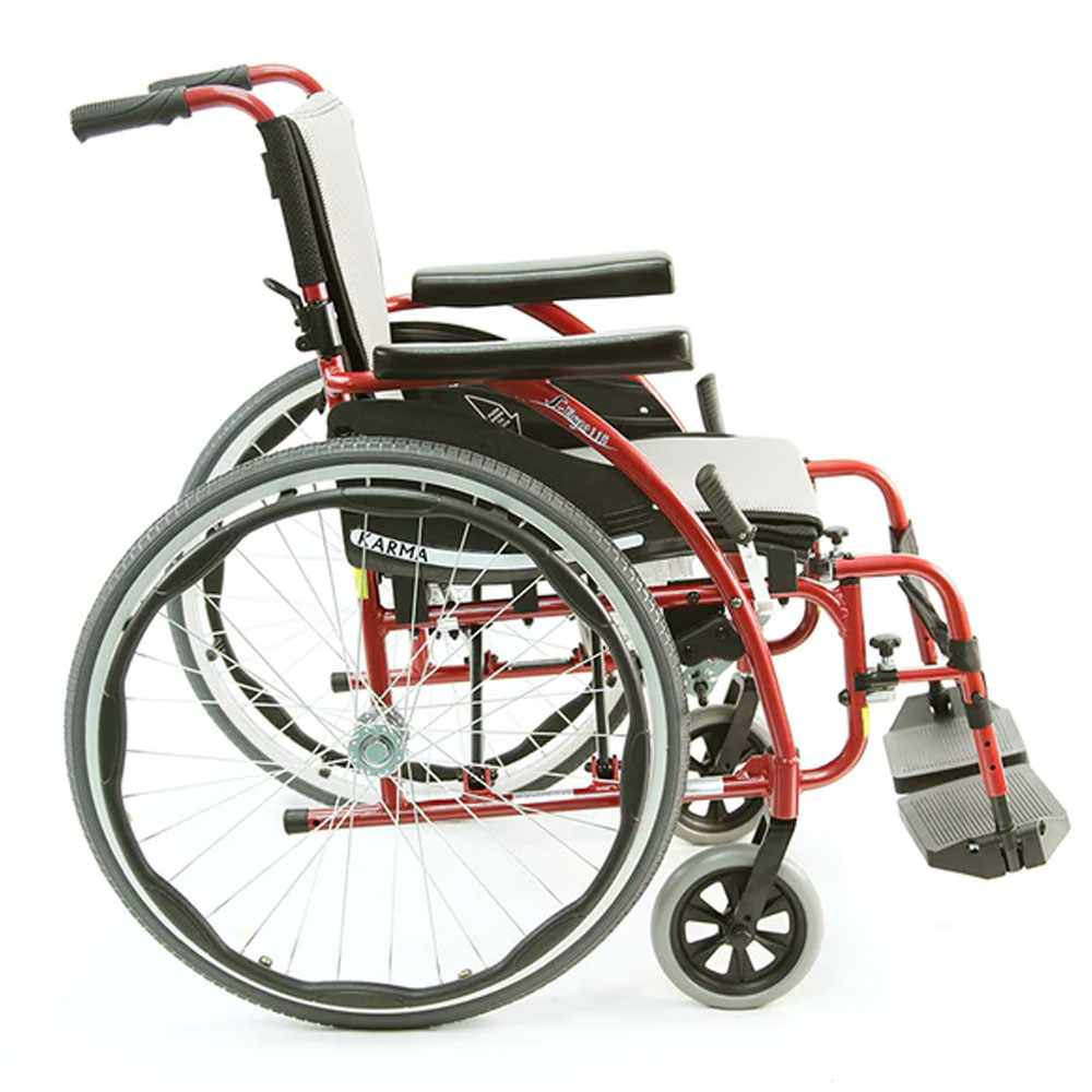 Karman S-Ergo 115 Ultra Lightweight Ergonomic Wheelchair with Swing Away Footrest – Ergonomic, Foldable Comfort for Everyday Use