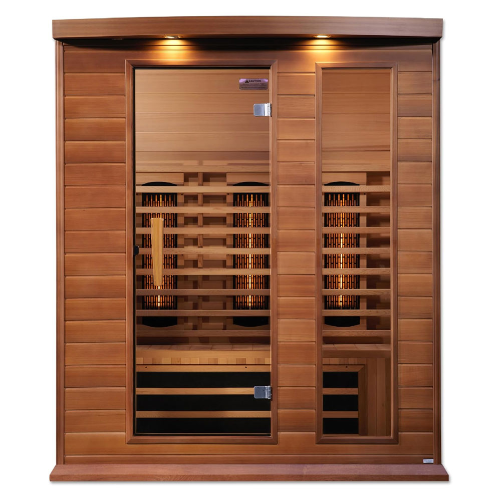 Maxxus 3 Per Full Spectrum Near Zero EMF FAR Infrared Carbon Canadian Red Cedar Sauna