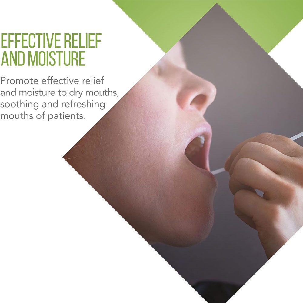 Dynarex Unflavored Oral Swabsticks – Soft, Gentle Oral Hygiene for Sensitive Mouths - (Box of 250)