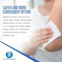 Dynarex Personal Cleansing Washcloths – 10" x 13" Pre-Moistened, Disposable Wipes for Gentle, All-Purpose Cleaning - 50 Wipes/Pack