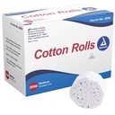 Dynarex Dental Cotton Rolls Non-Sterile #2 Medium – Absorbent, Soft & Reliable for Dental Procedures - (2000/Box)