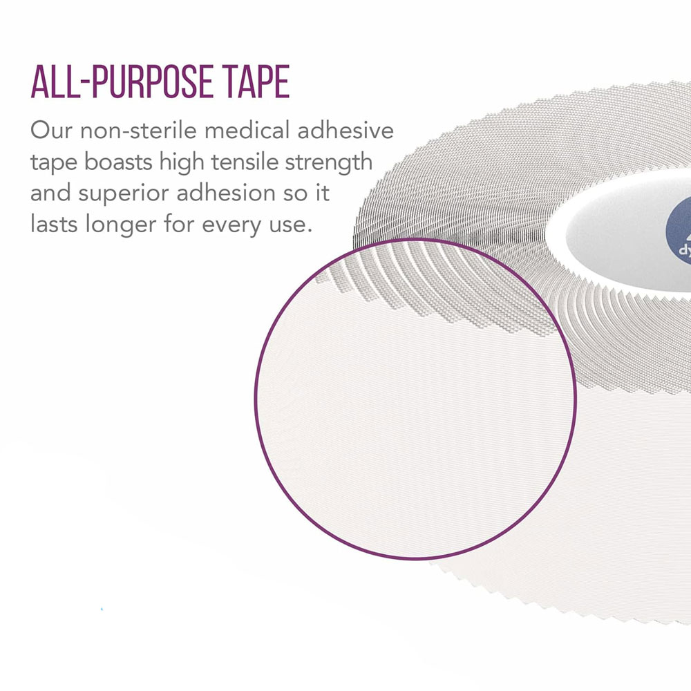Dynarex Porous Tape 1" x 10 yds – Strong, Breathable Adhesive Tape for Medical & First Aid Use - ( Box of 12)