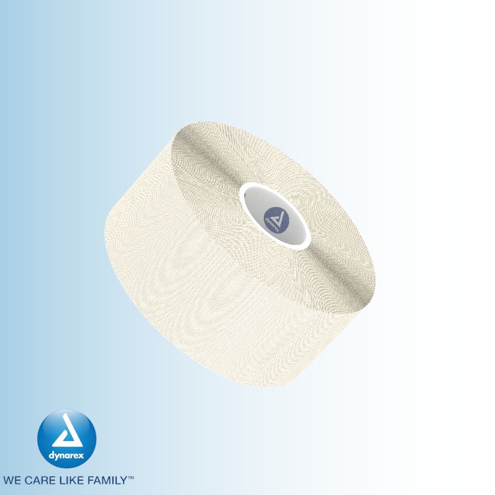 Dynarex Athletic Tape 1.5" x 15 yds – Durable Sports Strapping Tape for Injury Prevention and Recovery - (Case of 32)