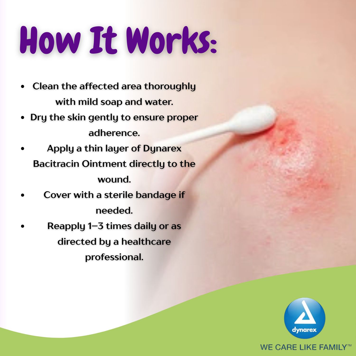 Dynarex Bacitracin Ointment 0.5 oz – Trusted Protection for Wound Care and Healing - (Case of 72)