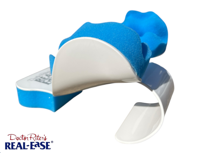 Dr. Riter Real Ease Neck Support | Natural Neck Pain Relief & Cervical Alignment Device WM