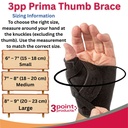 3pp PRIMA Thumb Brace for Pain Relief and Support