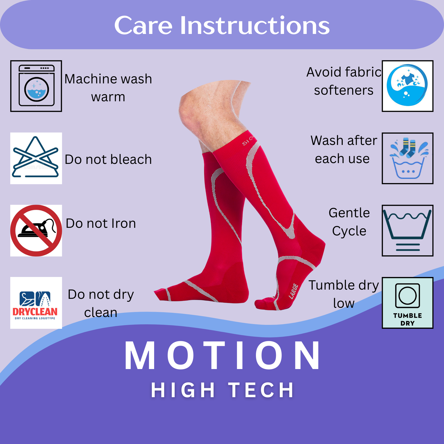 SIGVARIS Unisex Motion High Tech Closed Toe Calf Socks 20-30mmHg