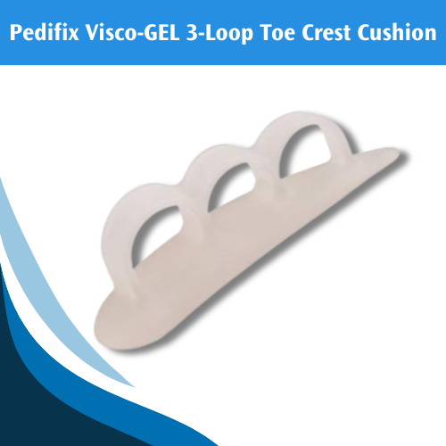 Pedifix Visco-GEL 3-Loop Toe Crest Cushion - Helps Ease Hammer Toe Discomfort