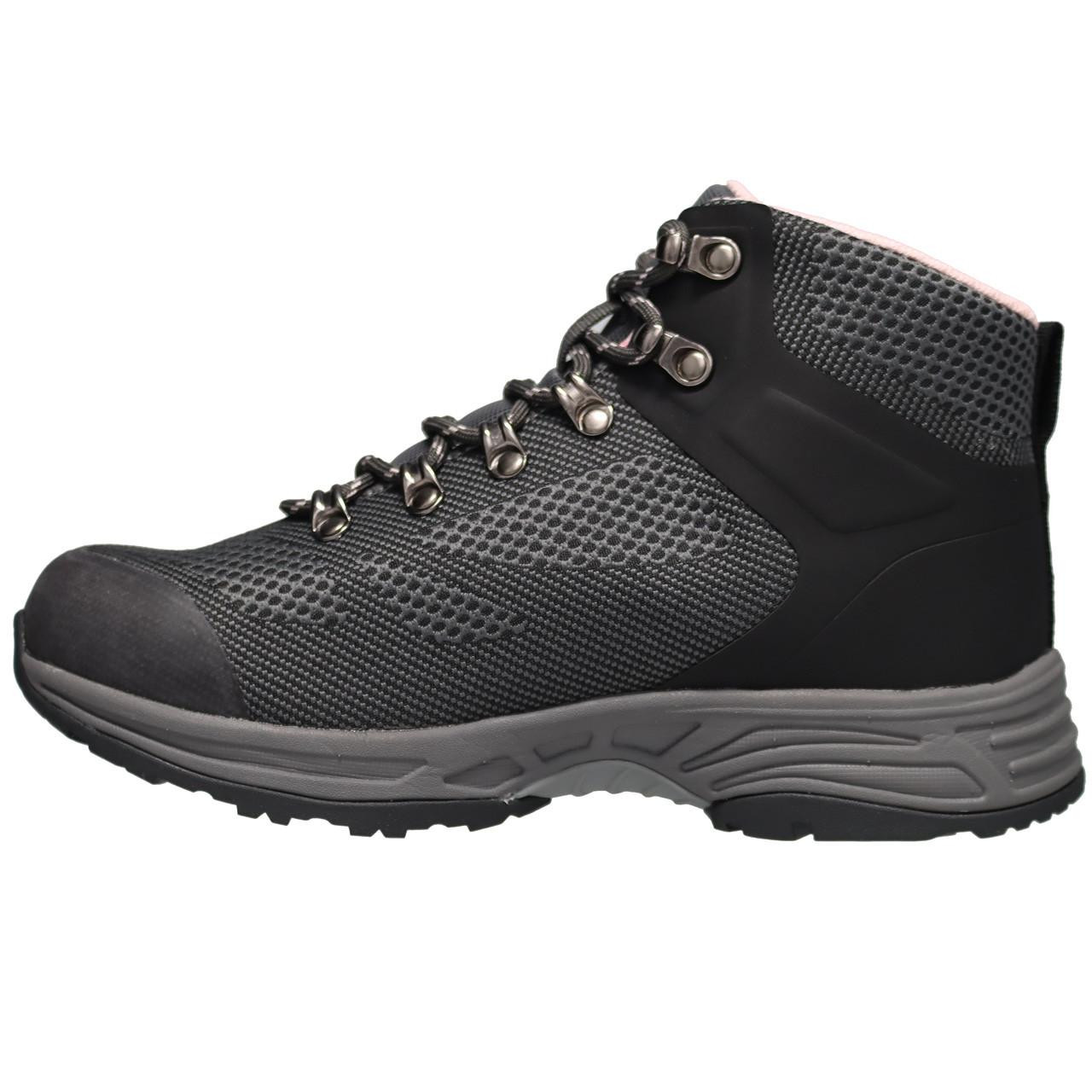 Propet Conni Women's Hiking Boot - Grey/Pink - Step Steady on Trails and Paths