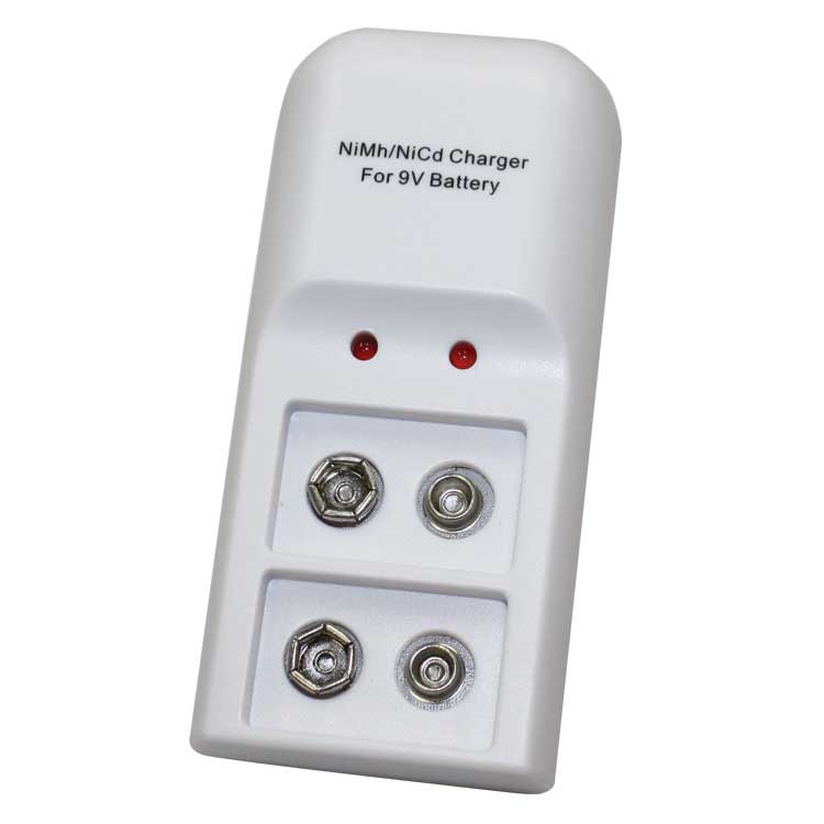  9V charger 2 battery holder low profile with charge light