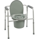  ProBasics Three-in-One Steel Commode w/Armrests HCPC E0163
