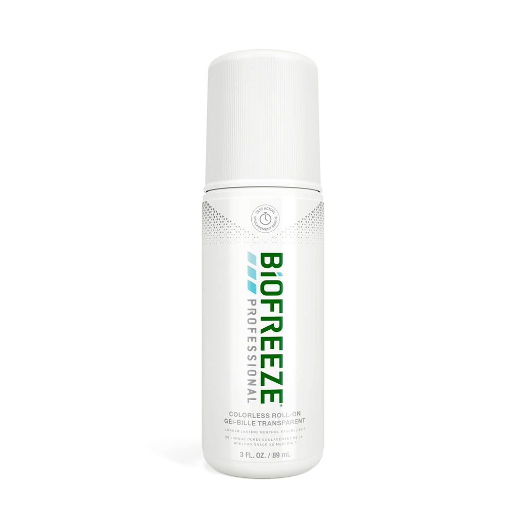  Biofreeze Professional Gel 3 oz Roll-On Colorless