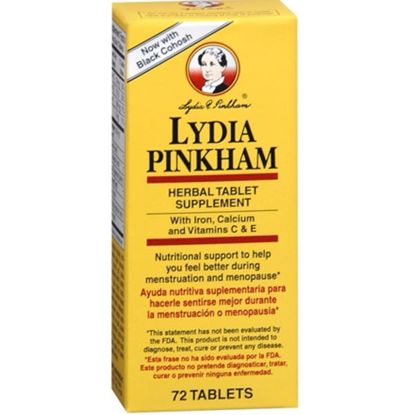 Lydia Pinkham Herbal Supplement 72 Tablets