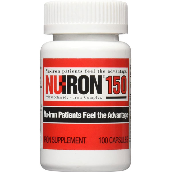 Nu-Iron 150 Iron Supplement 100 Capsules