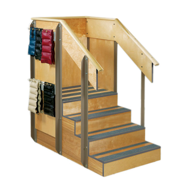 Clinton Staircase Storage Island w/ 3 Side Storage