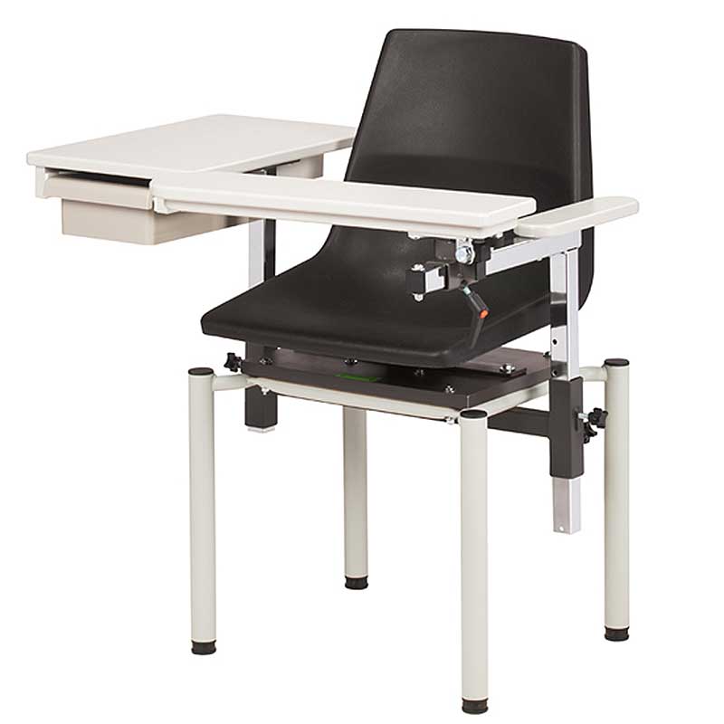 Clinton SC Series Clean Blood Drawing Chair w/Drawer