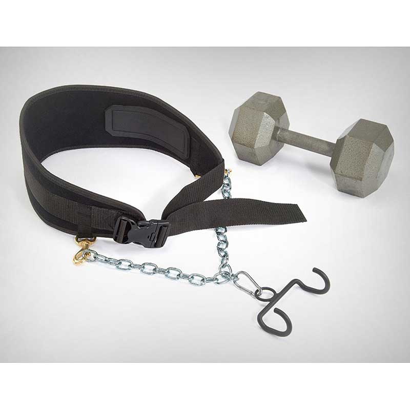 LPG Muscle E-Z Dip Dumbbell Dipping Belt w/ dumbbell hook