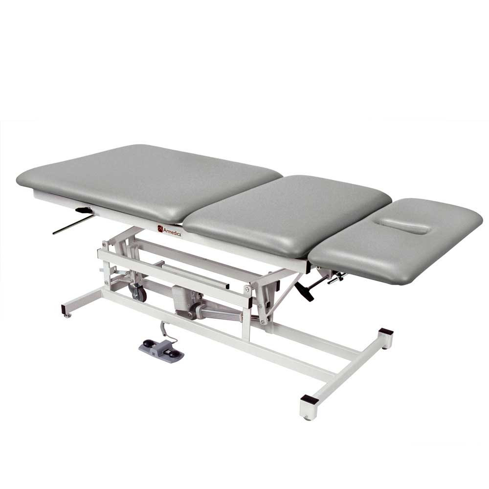 Bariatric Treatment Table – 34" Wide with Three-Section Top and Fixed Center Section