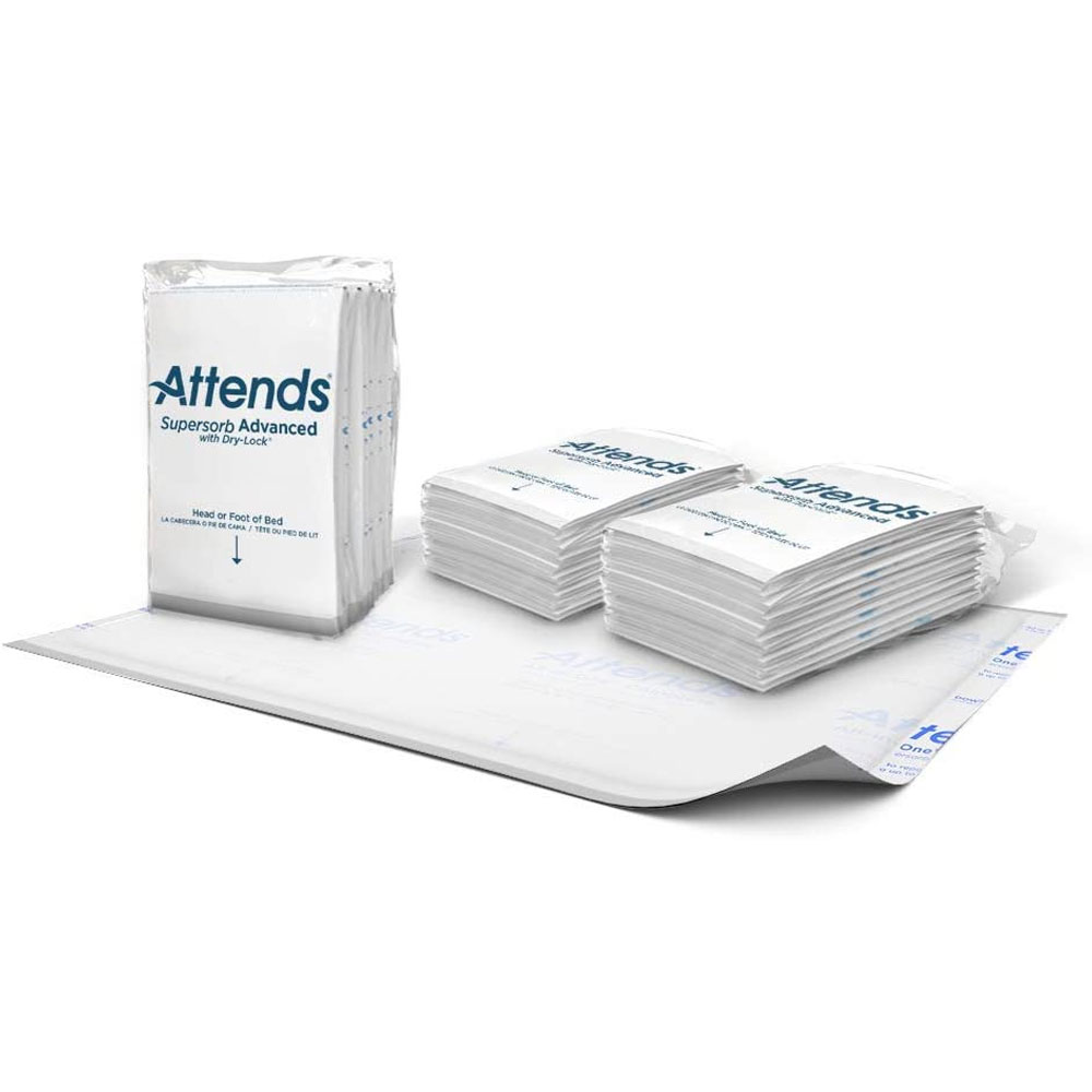 Attends Supersorb Advance Premium Underpads 30 x 36 Inch (5 Count)