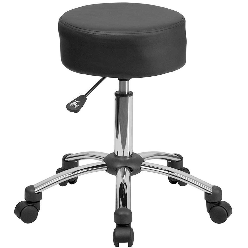 Flash Furniture Medical Ergonomic Stool with Chrome Base