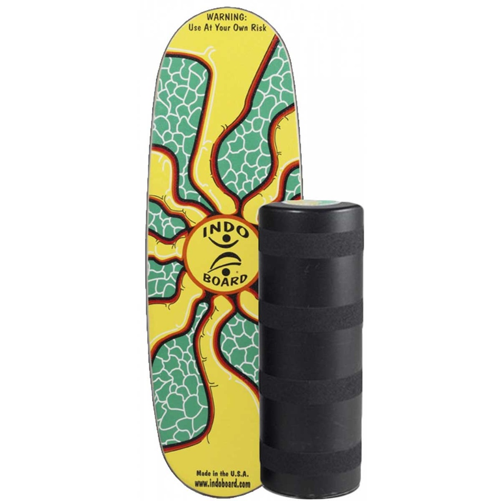 Indo Board Mini Pro Balance Trainer Sunburst 39x12 8.5InRoll