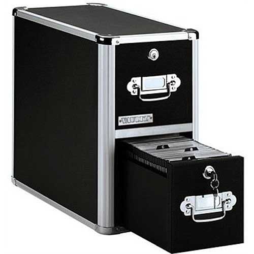 Vaultz Locking CD File Cabinet - 2 Drawers
