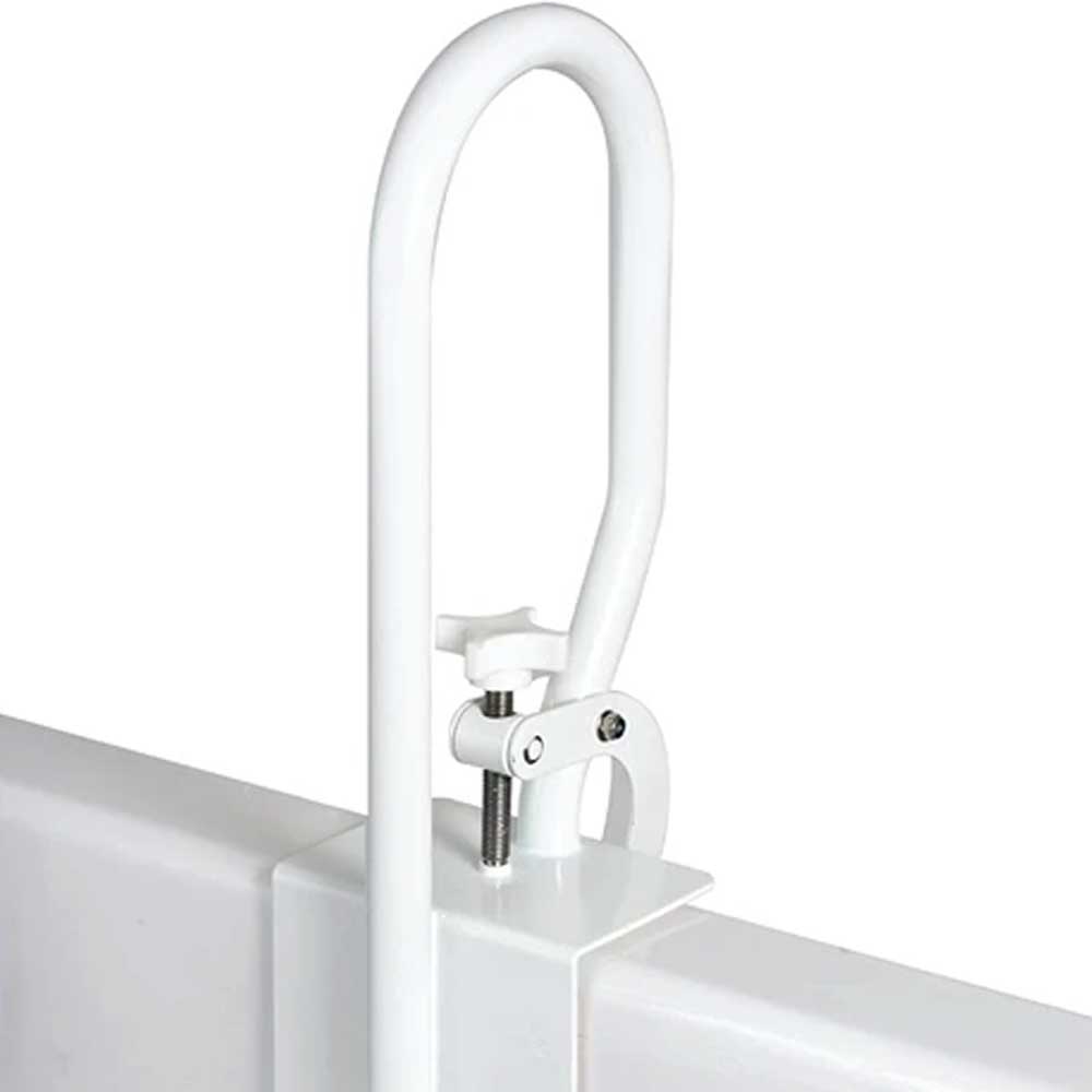 Carex White Bathtub Rail Grab Bars for Bathroom - Bathtubs and Showers